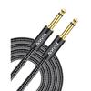 VANAUX Guitar Cable, 6.35mm Shielded Cable with Guitar Seal, TS Stereo Plug To Mono, Compatible with Electric Guitars, Basses, Mixers, Keyboards, and