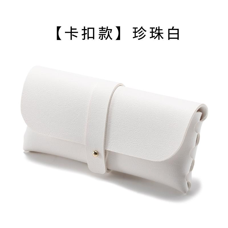 Мягкая кожаная сумка для очков, модный портативный футляр для солнцезащитных очков, упаковка, подарочная коробка, футляр для солнцезащитных очков, модная коробка с ремешком