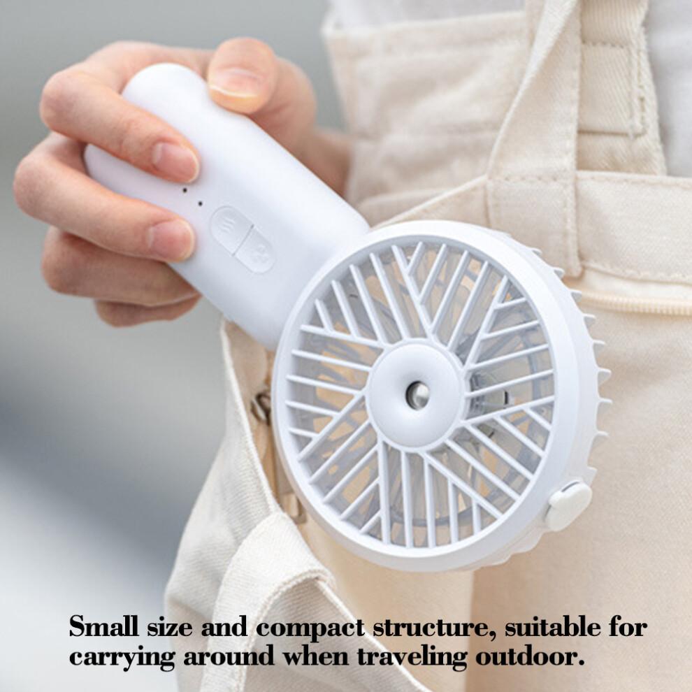 Rechargeable Battery Operated Misting Fan for Cool You Down, Portable Fan with Spray Mode for Easy Carrying, Ultra-Quiet Handheld Fan with High
