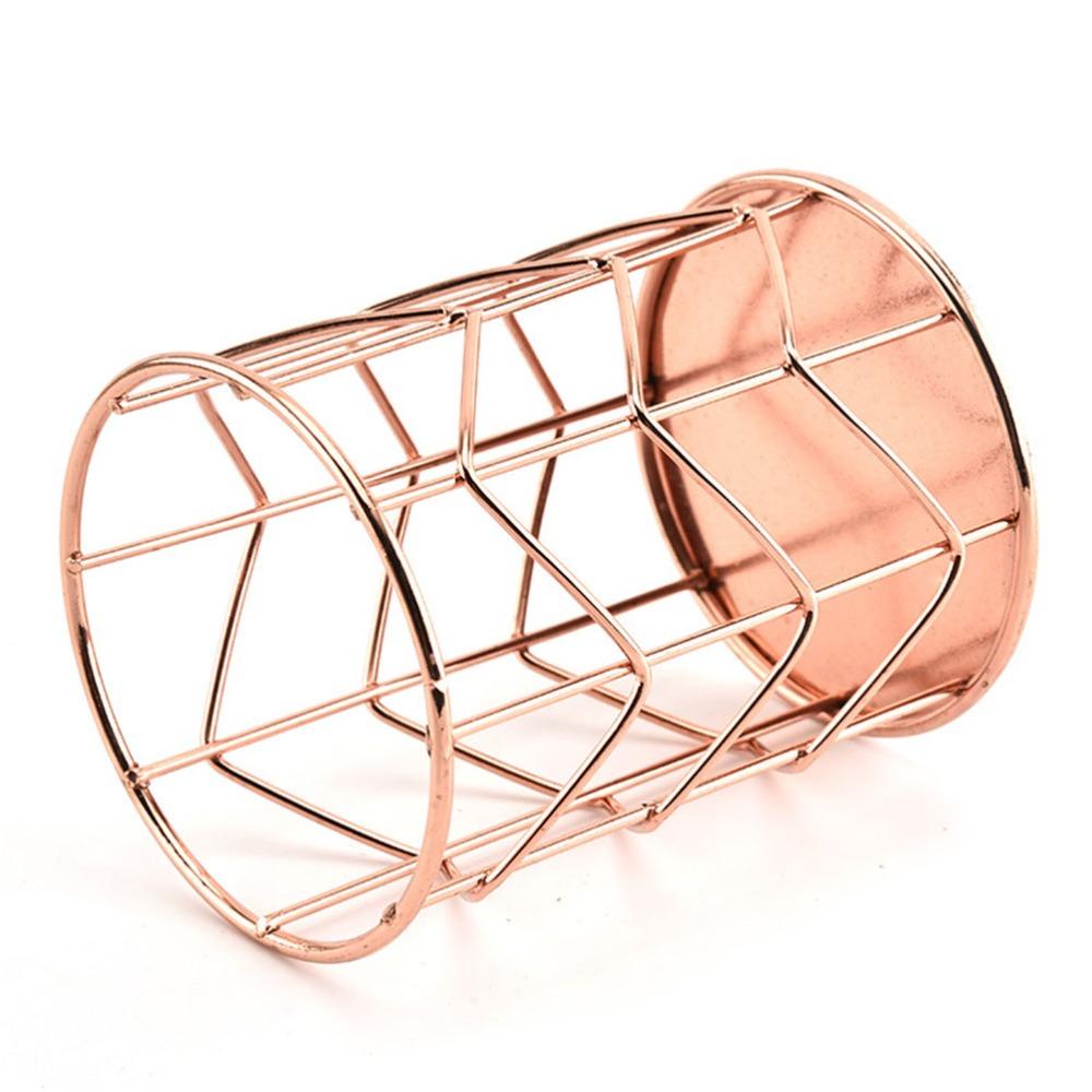 Metal Multifunctional Desktop Organizer Basket  Office Desk Stationery Finishing Storage