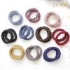 20PCS Women Girls Simple Basic Elastic Hair Bands Ties Scrunchie Holder Rubber Bands Fashion Headband Hair Accessories