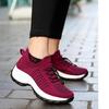 Женские удобные туфли-лодочки Flyknit, повседневная обувь на шнуровке, большой размер, нескользящая спортивная обувь 35-45