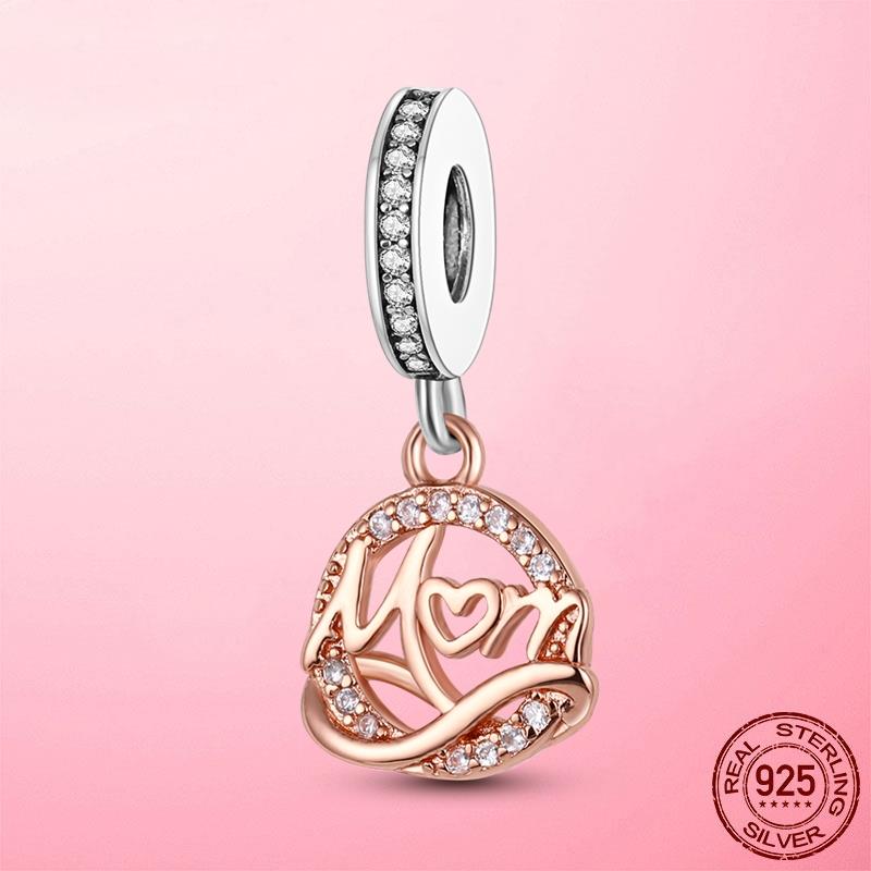 Горячая подвеска в виде сердца в виде компаса, подвеска в виде бусины, серебряная подвеска 925 пробы, оригинальный браслет MULA, сделай сам для изготовления ювелирных изделий