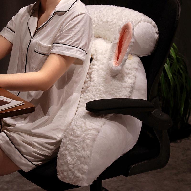 Мягкая прикроватная подушка: Большая подушка для поддержки спины для кровати или дивана — идеально подходит для общежития и отдыха с телефоном