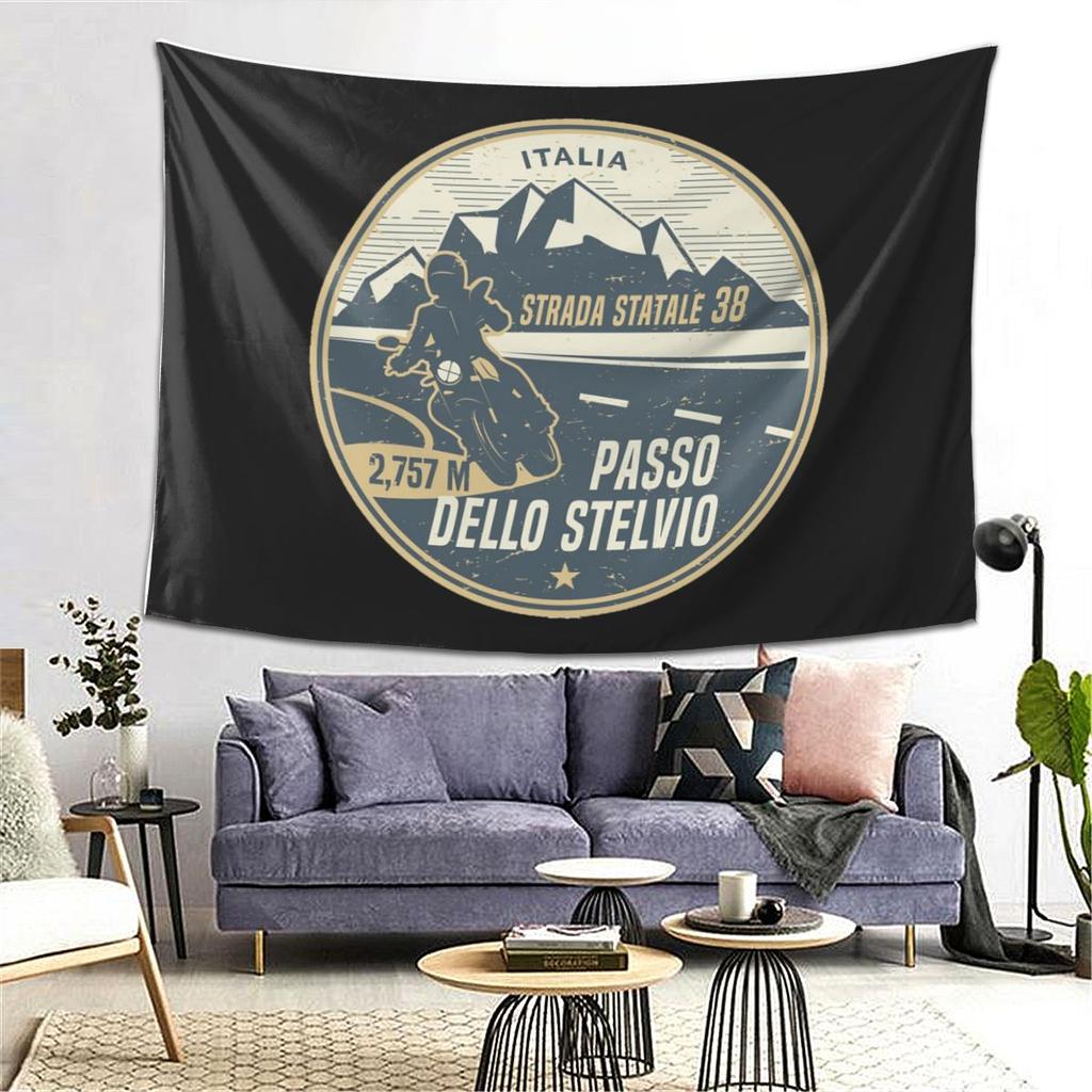 Stelvio Pass Italy Tapestry Wall Hanging Aesthetic Home Decor Tapestries for Living Room Bedroom