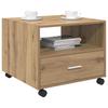 Artisan Oak Coffee Table 55 x 55 x 45 cm Engineered Wood