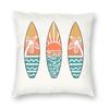 Sunset Surfboard Square Pillowcase Polyester Linen Velvet Printed Zip Decorative Pillow Case Sofa Cushion Cover