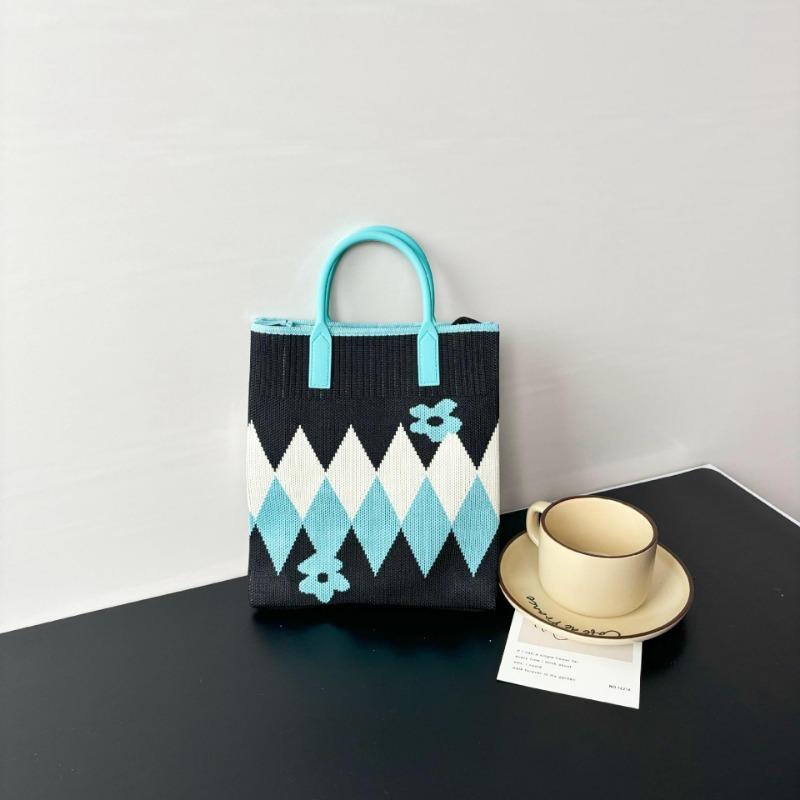 Премиальный стиль, сумка для мобильного телефона большой вместимости, вязаная сумка, нишевая, универсальная, на плечо, мессенджер, мультяшная, модная, дамская сумочка