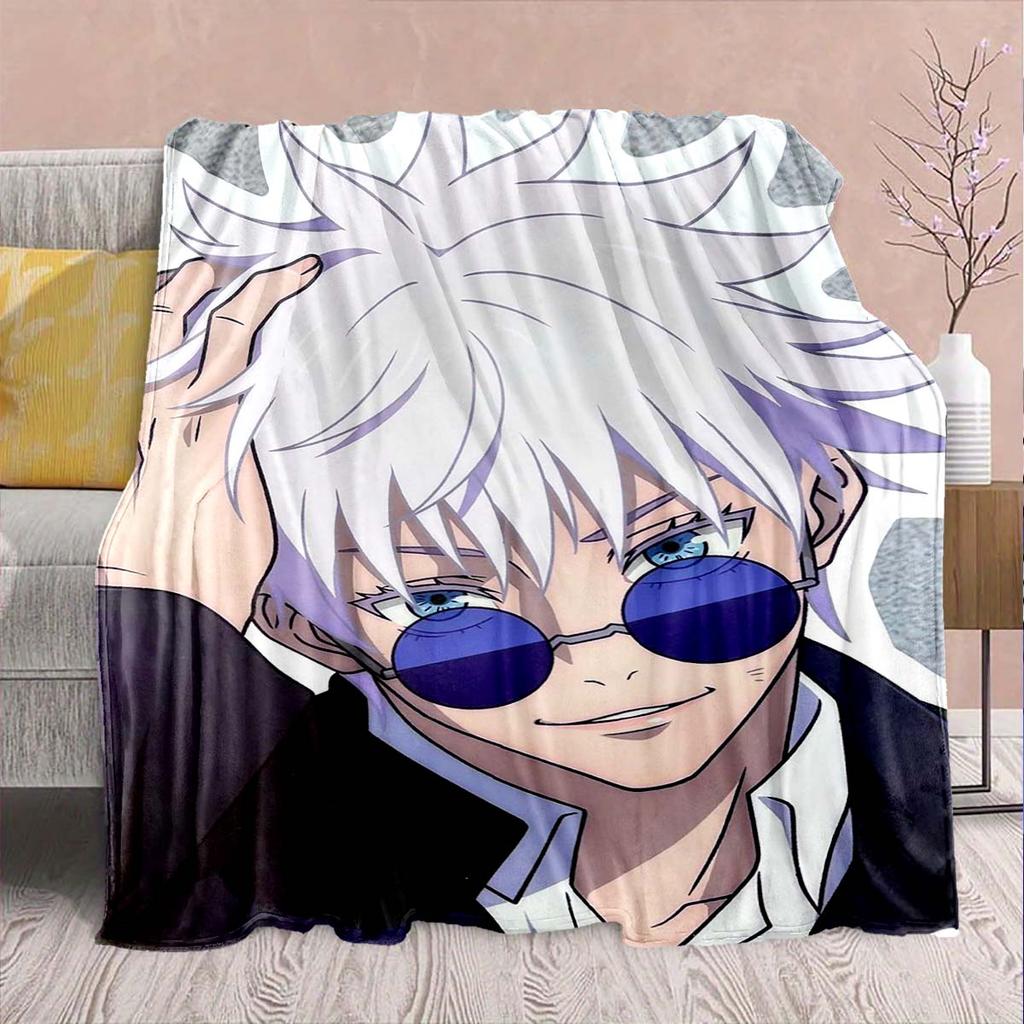 Jujutsu Kaisen Flannel Stylish Blanket Soft Warm Cozy Throw Lightweight Sofa Bed Decor -QJY