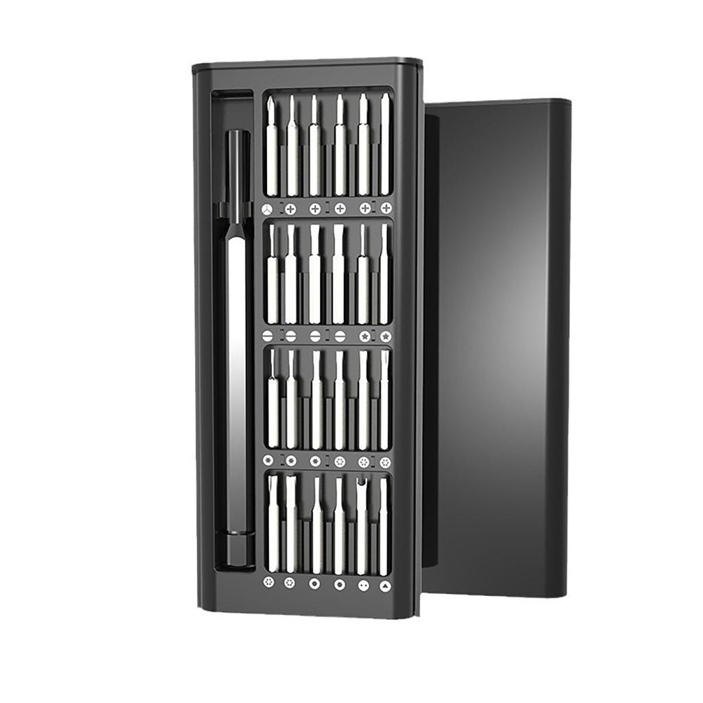 24-in-1 Precision Screwdriver Set with Aluminium Alloy Handle, Highly Hardened Metal Bits, Swivelling Design, Disassembly Kit