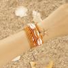 Bohemian Beads Starfish Pendant Bracelet Summer Beach Sea Shell Multilayer Jewelry Accessories