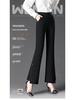 Women's High Waist Stretch Bootcut Pants - Slimming Elastic Waist Casual Wear for Moms