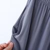Мужской комплект модальной пижамы большого размера - С длинным рукавом, длинные брюки, с карманами, повседневная свободная домашняя одежда из двух частей.