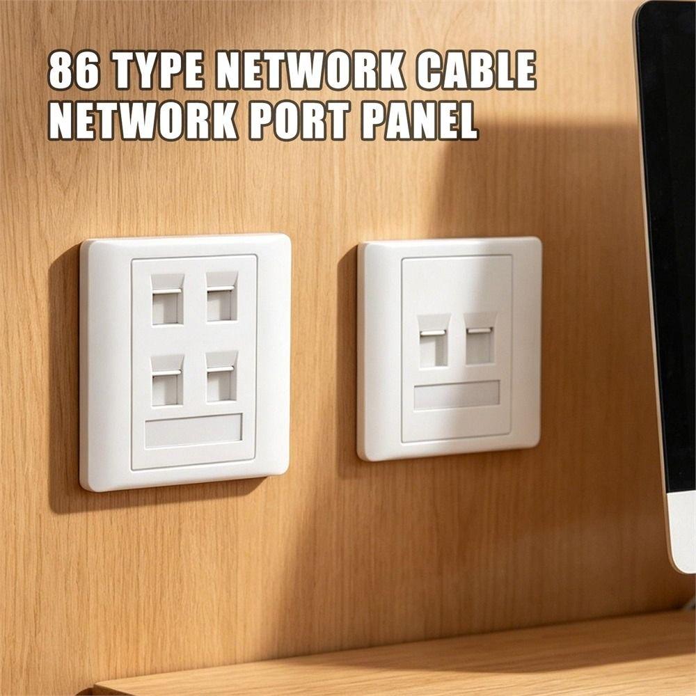 1Pcs 1/2/3/4 Port RJ45 Socket Outlet Computer Network Socket Panel Wall Mounted Socket