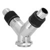 Backflow Preventer Y Pipe Connector with Trap Seal Drain Sealing Tool Drain Tee Joint  Bathroom