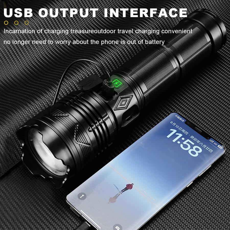 Heinast BL-S50 сверхмощный светодиодный фонарик с 11 режимами освещения 18650 TYPE-C зарядка высокой мощности фонарь для работы на открытом воздухе