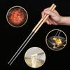 1Pair Stainless Steel Cooking Chopsticks Extra Long Noodles Food Sticks Frying Hot Pot Metal Chinese Chopstick Kitchen Tableware