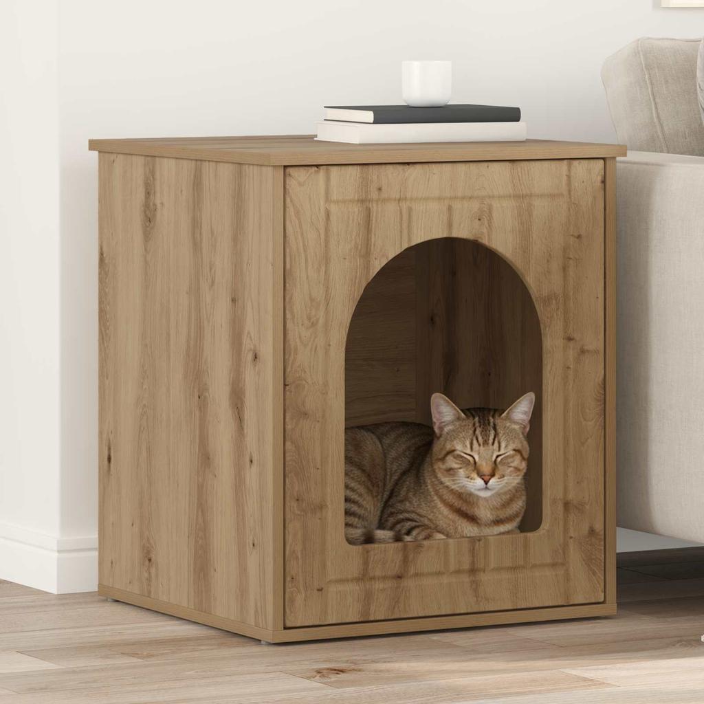 Cat House Craft Oak 53 x 52 x 62 cm Wood Material
