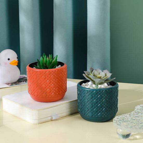 Декоративная ваза для цветов Керамический цветок в скандинавском стиле Красивый имитационный горшок Домашний декор