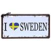 Worldwide Popular City License Plate Poster Vintage Wall Decor North America Metal Tin Sign Plaques Poster 15x30cm