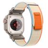 Нейлоновый Ремешок Для Apple Watch Ultra 2/1 49мм 46мм 45мм 44мм Металлический Коннектор Браслет Для iWatch Серии 10 9 8 7 6 5 4 se Мужской Ремешок