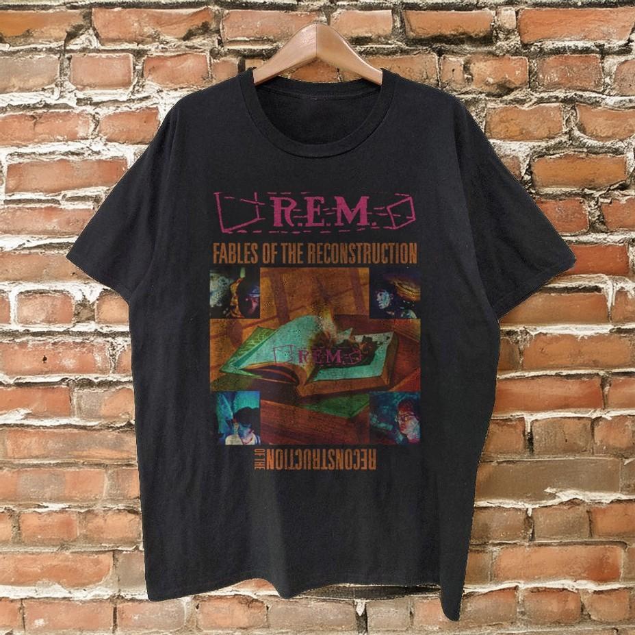 Vtg R.E.M. Fables of the Reconstruction Album T-Shirt Black S-5XL
