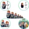 MATRYOSHKA&HANDICRAFT Nesting Dolls - Matryoshka, Matrioska, Babushka, Matraska Russian 7 Nesting Dolls for Children - Matryoshka Russian Nesting