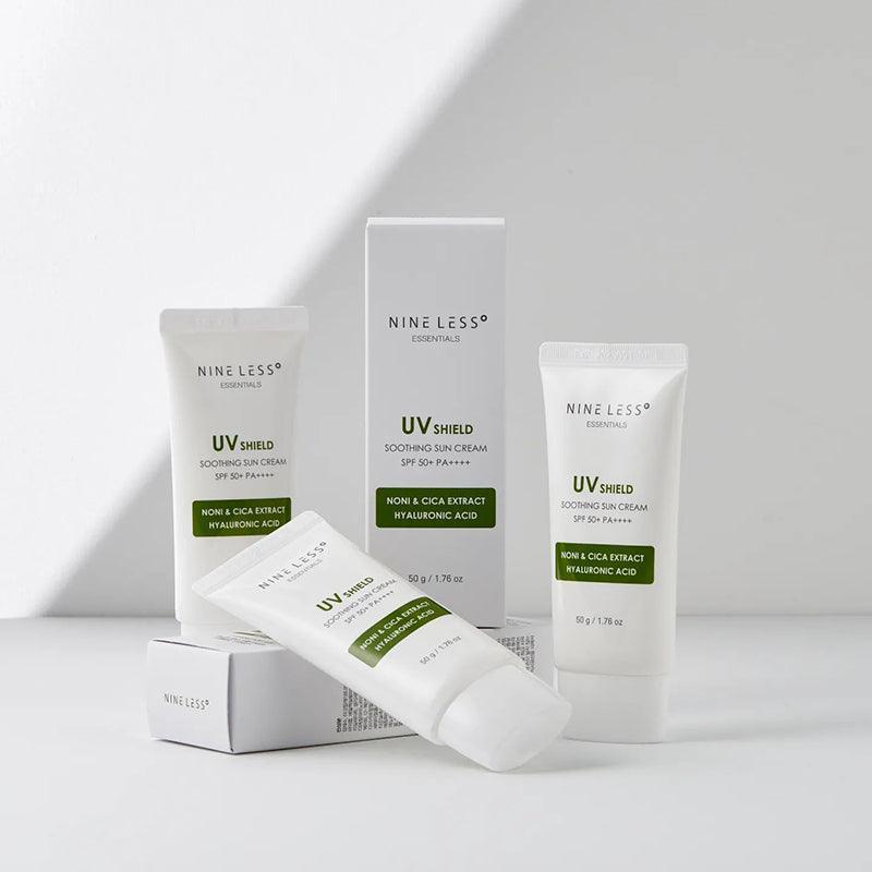 [NINE LESS] Essentials Успокаивающий солнцезащитный крем UV Shield SPF 50+ PA++++ 50г
