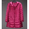 Plus Long Down Jacket Women Winter Ultra Light Down Jacket Women with Hooded Down Coat Female Big Size Coats