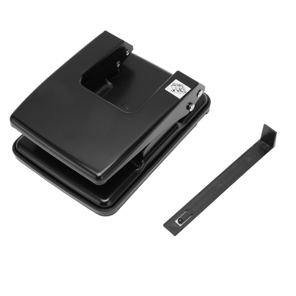 2 Hole Paper Punch 40 Sheet Punch Capacity Metal Hole Puncher with Alignment Guide for Notebook Scra