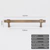 Solid Brass Brushed Antique Brass Bronze 500mm Pull Drawer Knobs T Bar Kitchen Cabinet Handle