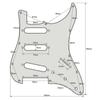 Instrument Front Cover Universal Endless Hole Electric Guitar Pickguard DIY Guard ST Three Singles