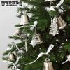 WTEMPO Рождественские металлические изделия Ретро Снежинка Колокольчики Подвески для подвешивания на елку Рождественские тематические украшения для вечеринок и мероприятий в помещении и на открытом воздухе