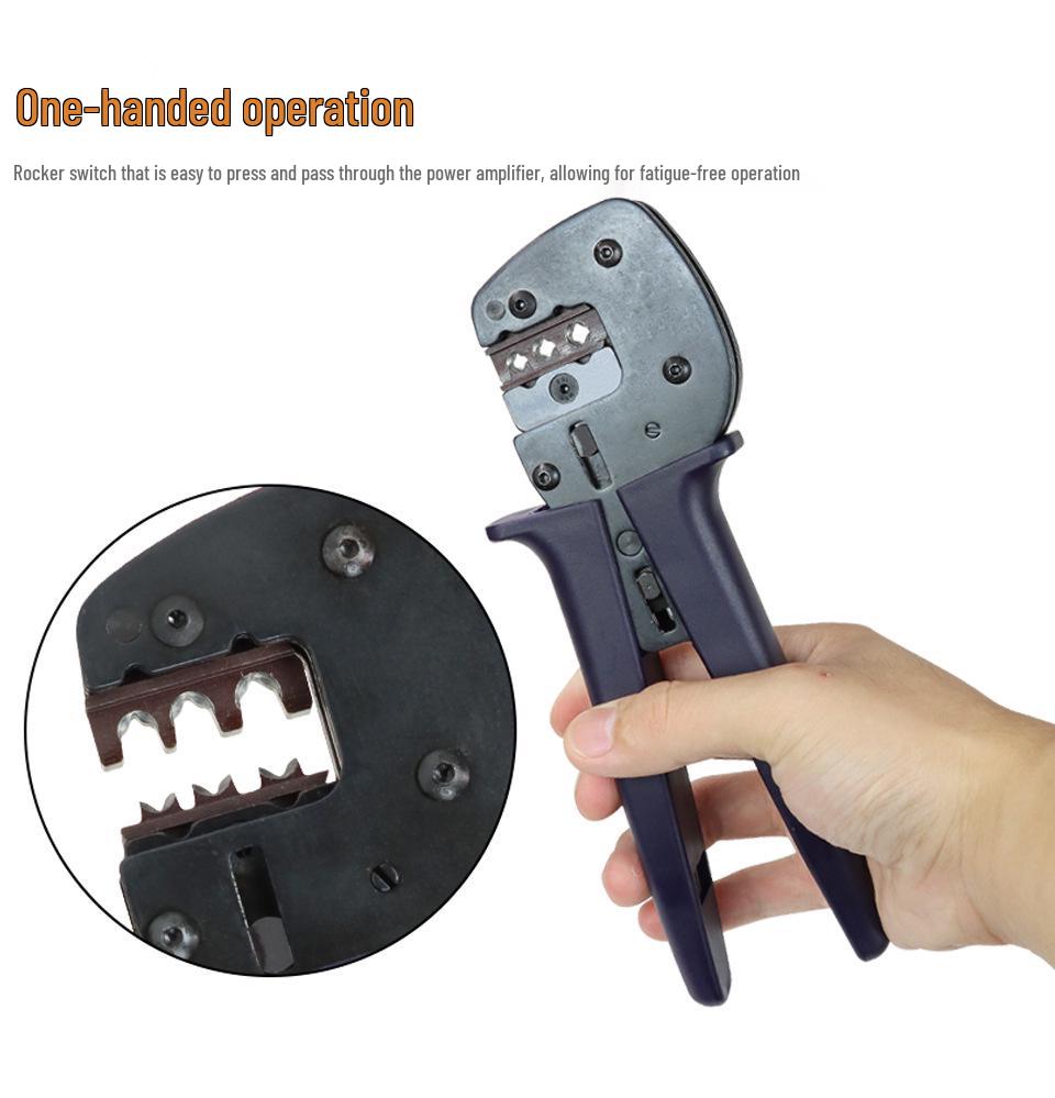 Aviation Plug Pin/New Energy Photovoltaic Terminal Crimping Pliers with High Precision Ratchet Jaws YEFYM.