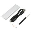 Корпус для жесткого диска M.2 NGFF на USB3.0 Высокоскоростной 5 Гбит/с Портативный Стабильный Корпус для SSD для Windows для OS X Серый  (Нет