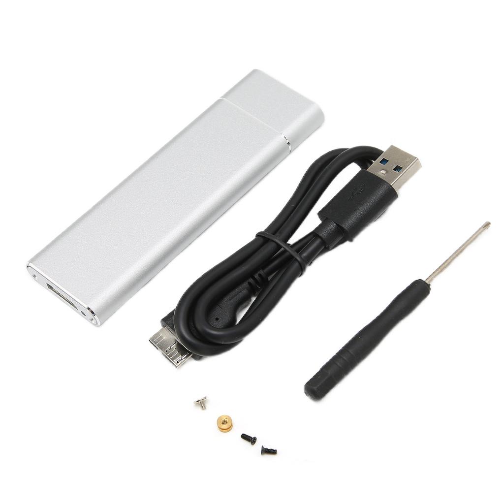 Корпус для жесткого диска M.2 NGFF на USB3.0 Высокоскоростной 5 Гбит/с Портативный Стабильный Корпус для SSD для Windows для OS X Серый (Нет