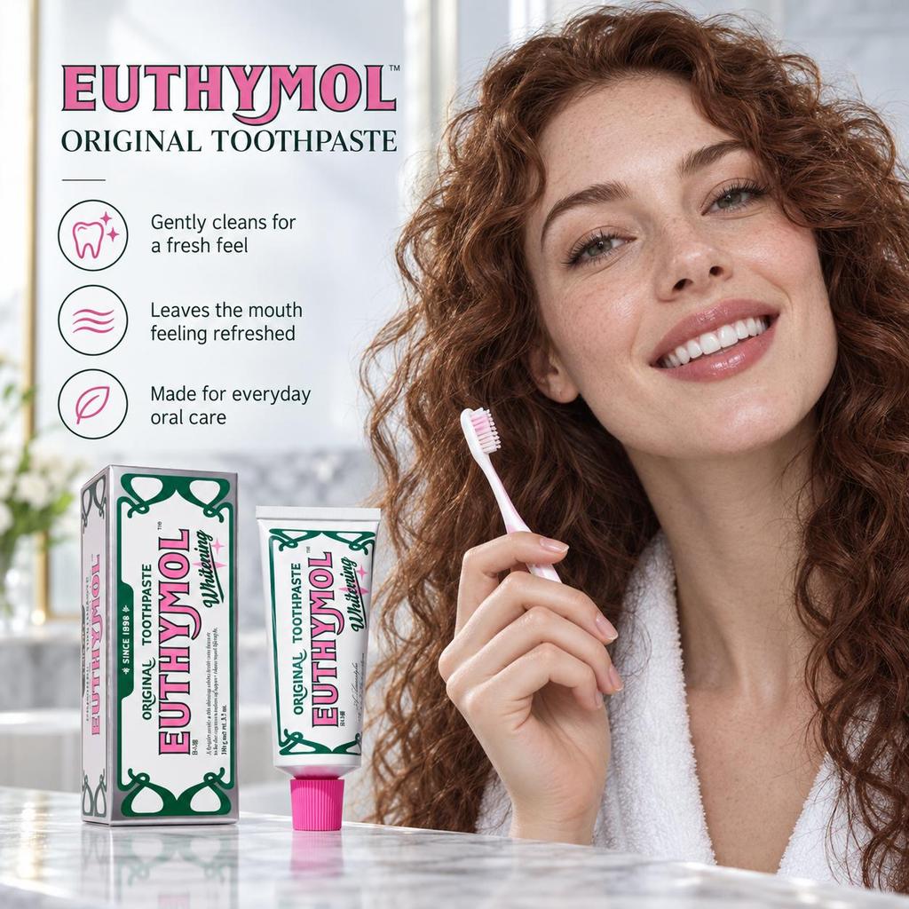 EUTHYMOL Оригинальная отбеливающая зубная паста 106 г