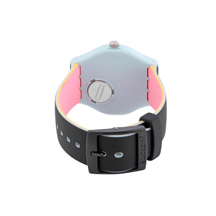 Swatch Унисекс 41 мм Черные часы SUOS402 SUOS402