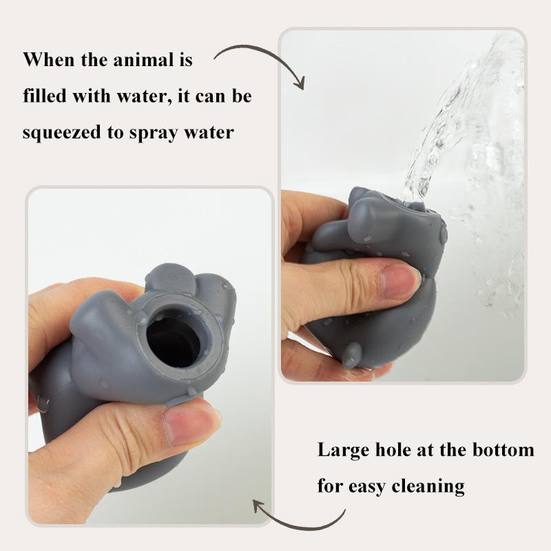 Набор игрушек для купания для младенцев, плавающие лодки для младенцев 18 месяцев и малышей 1-5 лет, силиконовая пальчиковая кукла в виде животного, игрушка для душа, игрушка для ванны