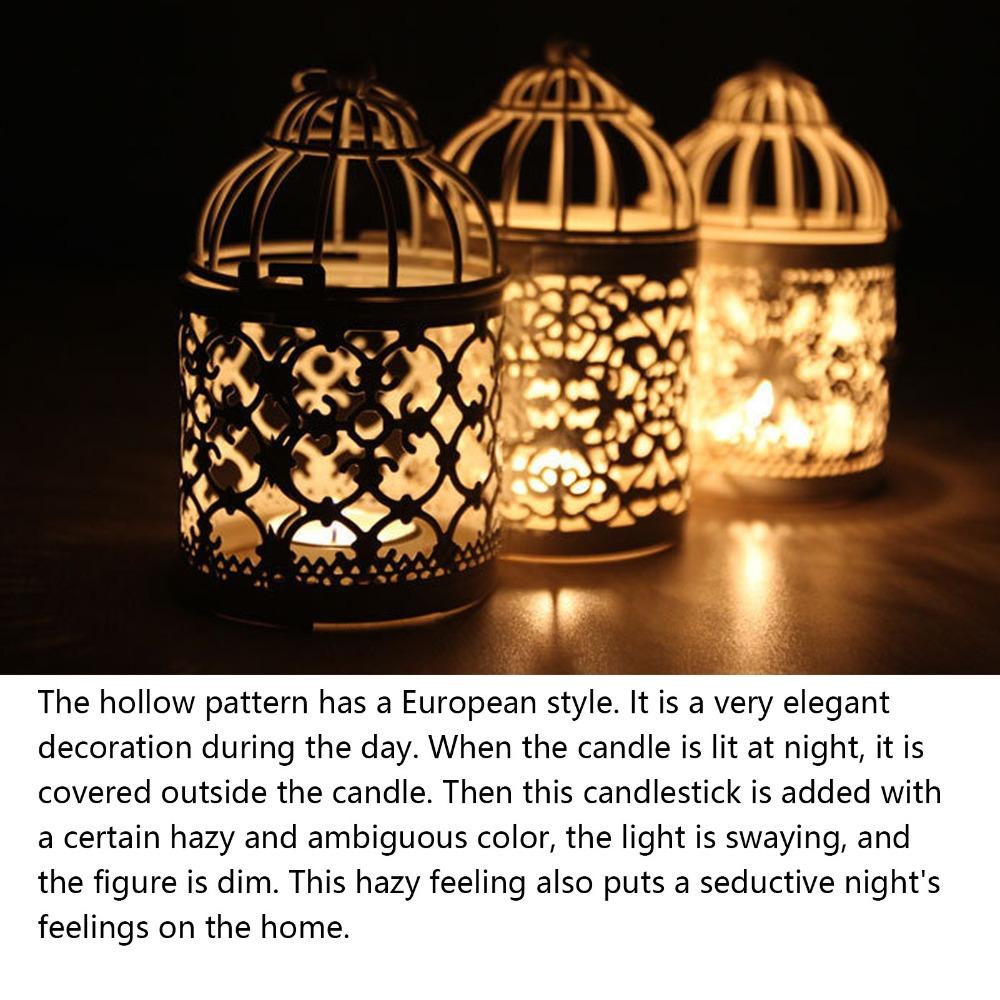 Hollow Out Birdcage Candle Holder Iron Birdcage Candlestick Decorations Home Decoration