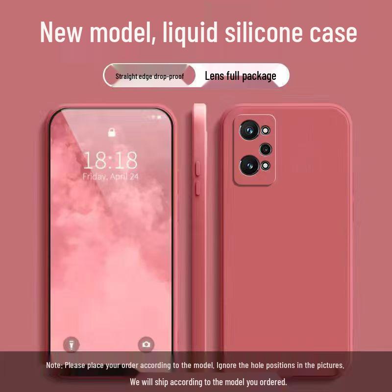 Мягкий чехол Realme GT Neo 2, однотонный, полное покрытие, защита от падений