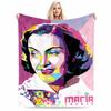 Colorful Geometric Portrait Blanket for all seasons blanket lunch break throw gift