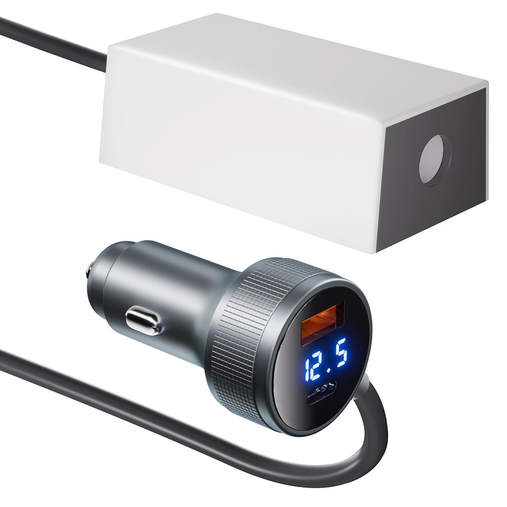 Mini Cigarette Lighter Adapter USB C 3 in 1 Starlink Mini Voltage Step Up Cord 36V 1.67A Output 12V-36V Input 18 AWG