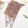 Solid Color Foulard Bandana Embroidery Hair Scarf Headband New Lace Scarf  Women