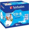 VERBATIM Printable CD-R - 80 Min 52x (10) - 700 MB Super Azo