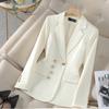Осенне-весенний женский брючный костюм из 2 предметов, женская деловая рабочая одежда, формальный пиджак и брюки