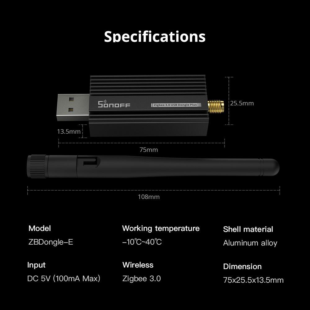 SONOFF ZBDongle-E Zigbee 3.0 USB Gateway for eWeLink APP