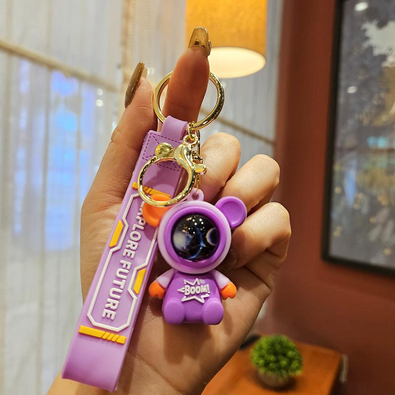 Путешествие к звездному небу брелок астронавт-кролик креативный брелок для ключей автомобиля подвеска подарок для пары кукла подвеска для сумки