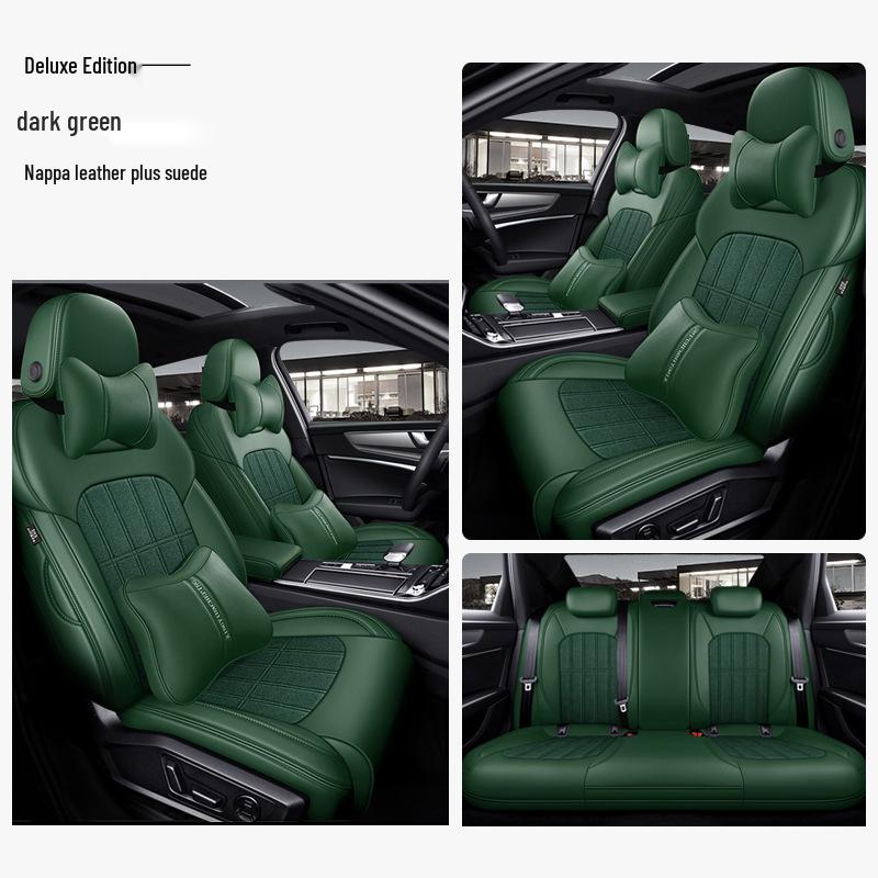 Универсальный замшевый чехол на автомобильное сиденье: Полное покрытие, вентилируемая, всесезонная подушка