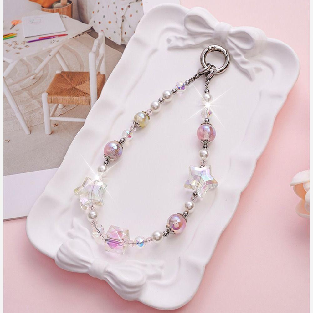 Dazzling Phone Case Chain Lanyard Short Phone Bracelet High End Phone Lanyard Pendant